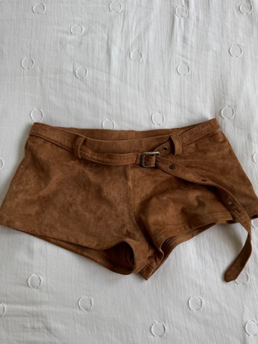 frankies bikini x bella hadid cowgirl micro shorts